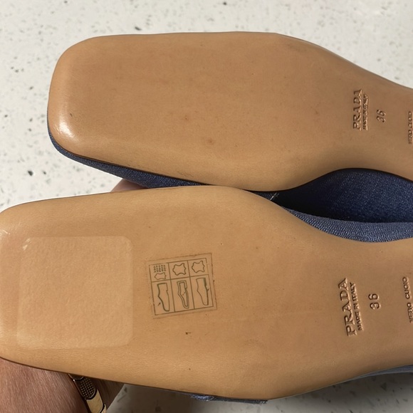 BRAND NEW Prada denim bucket flat shoes - Picture 3 of 5
